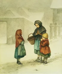 Gespräch im Schnee